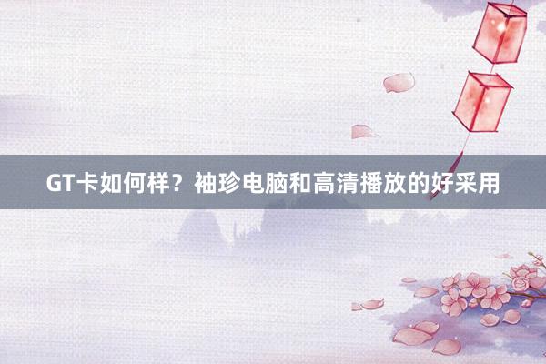 GT卡如何样？袖珍电脑和高清播放的好采用